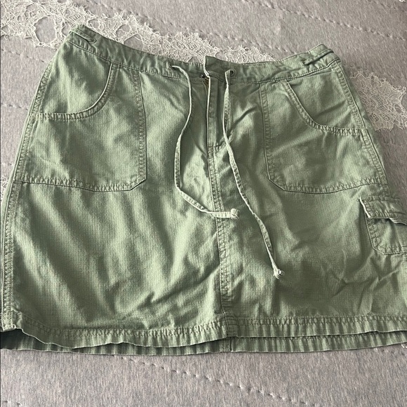 French Cuff Pants - Green Cargo Mini Skirt skort